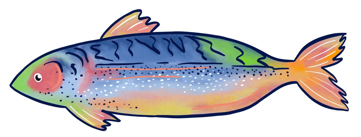 Sticker- Blue Fish