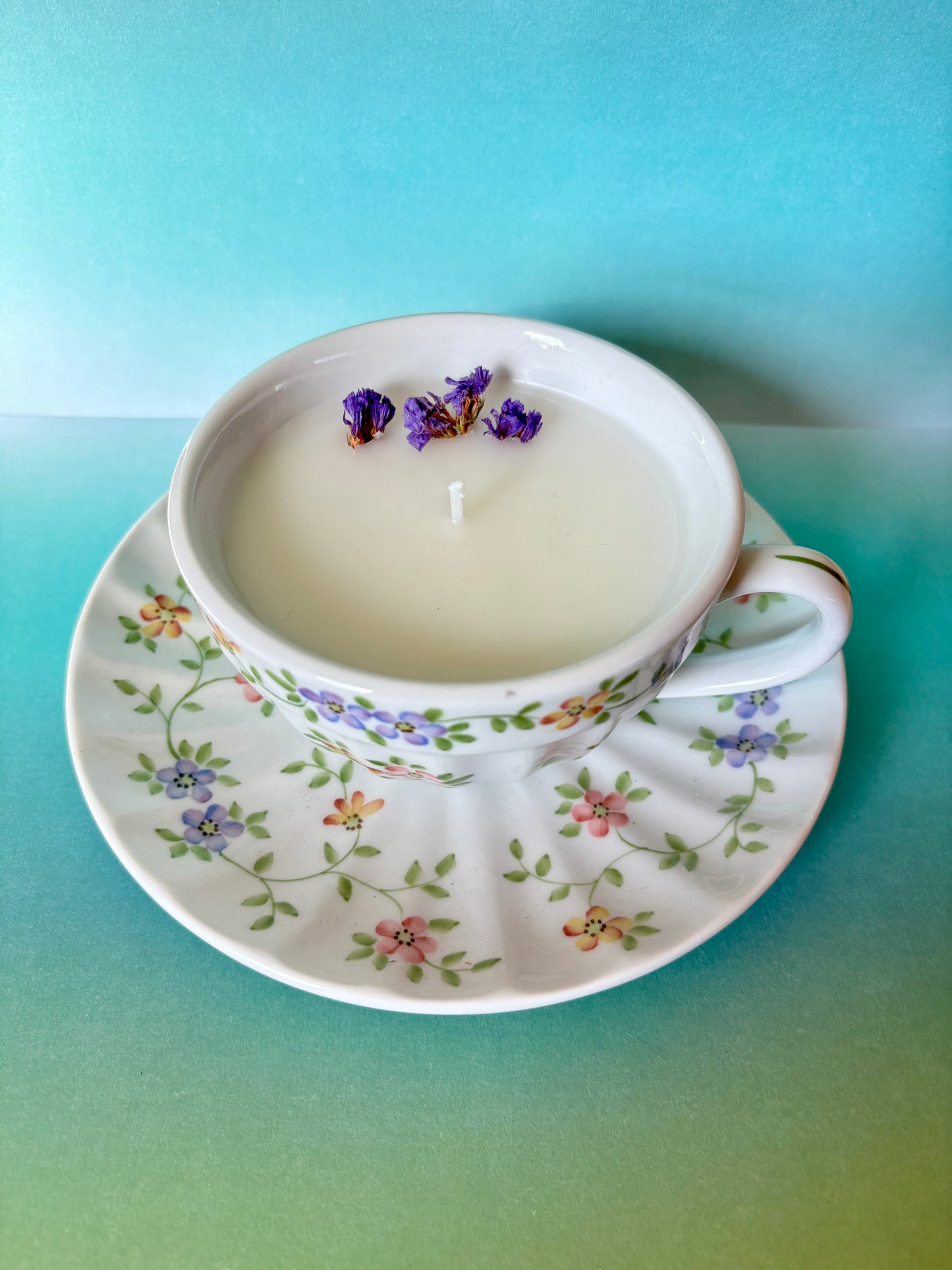 Teacup Candle- Love Spell Garden