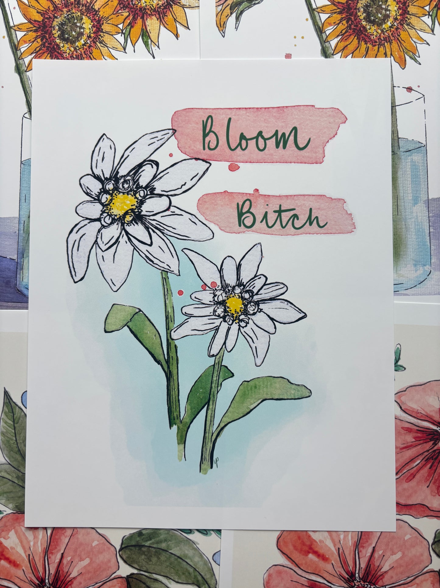 Large Art Print - Bloom B*tch