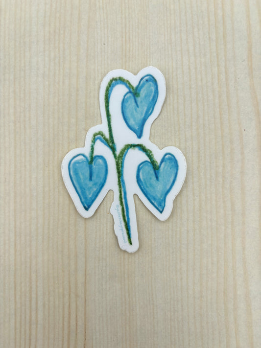 Sticker - Blue Heart Plant