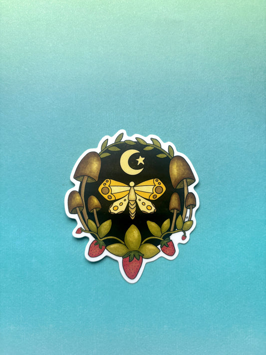 Sticker - Mushroom Moth