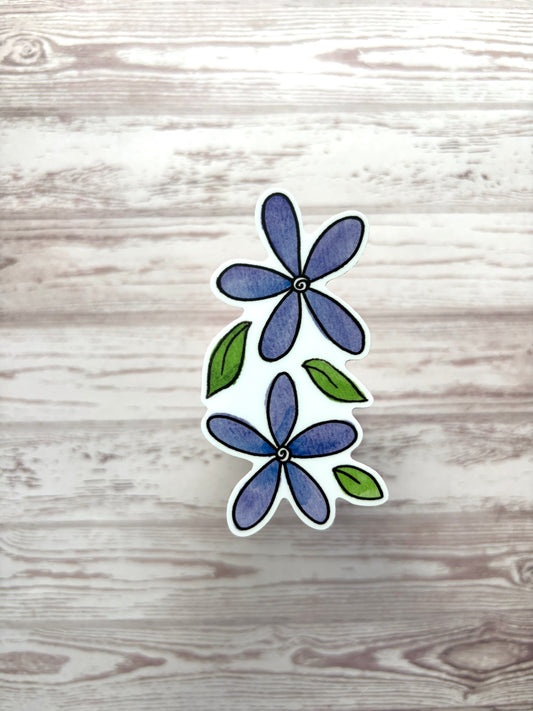 Sticker - Purple Flowers
