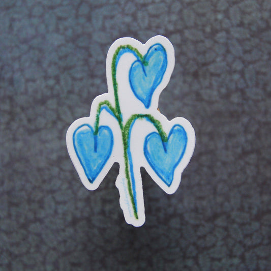 Sticker - Blue Heart Plant