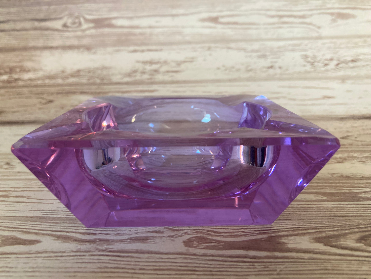 Ashtray- Square Lavender Glass