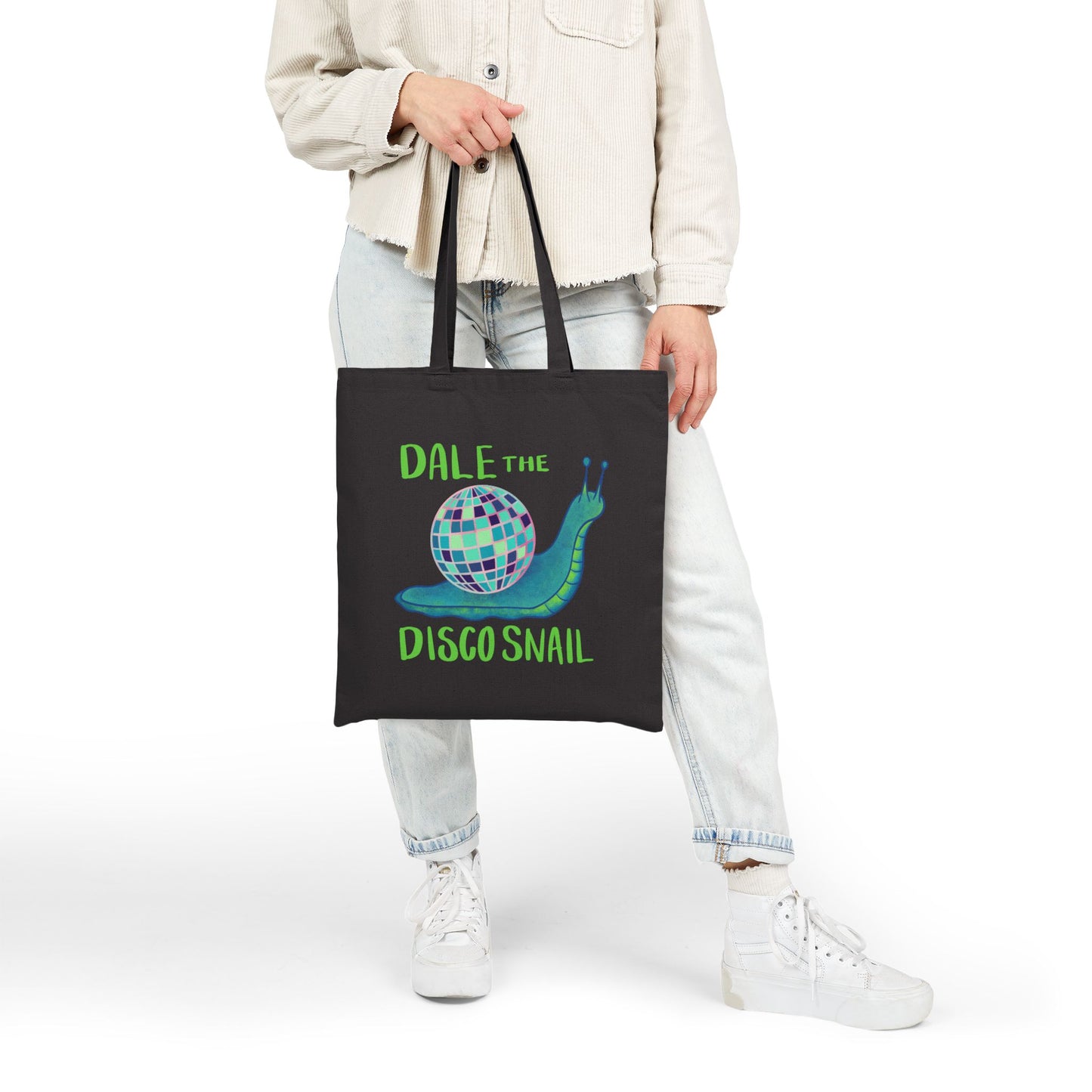 Dale the Disco Snail Tote Bag