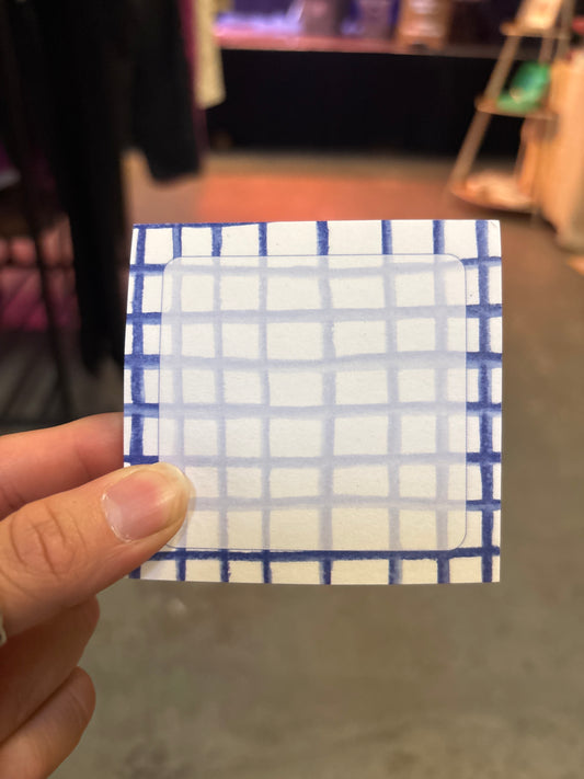 Sticky Notepad - Watercolor Grid