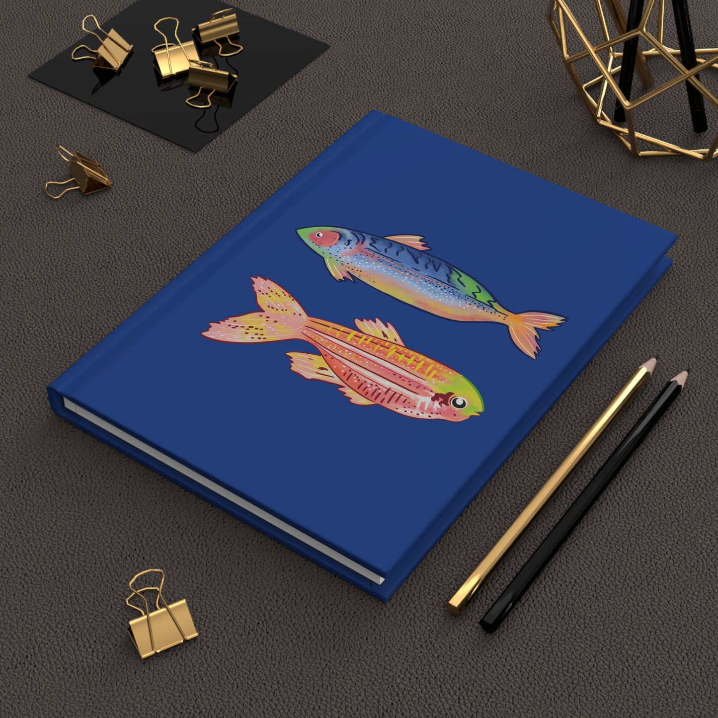 Colorful Fish - Hardcover Journal