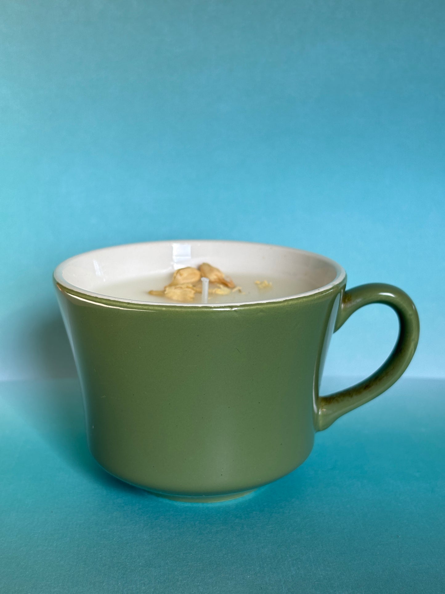 Teacup Candle- Green