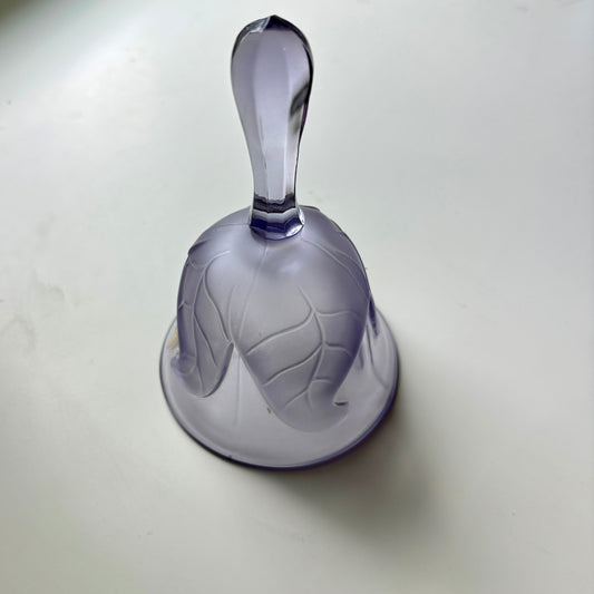 Purple Glass Hand Bell