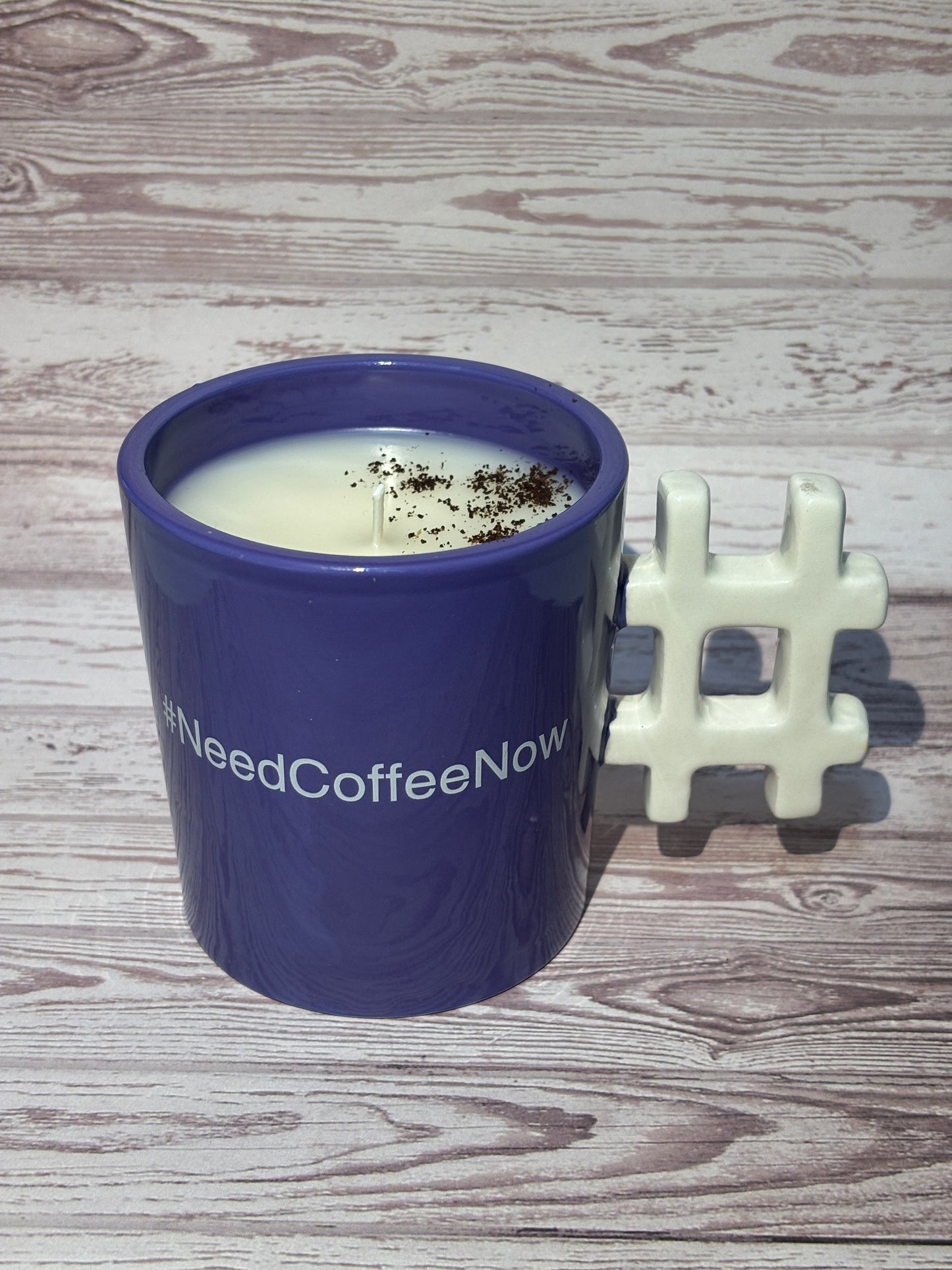 Mug Candle Large - 'Need Coffee Now’ Fresh Coffee Scent