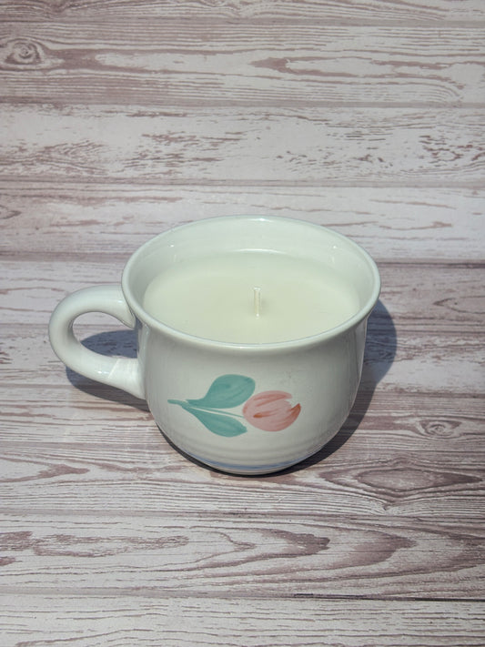Mug Candle Medium | Pink Flower | Various Scents