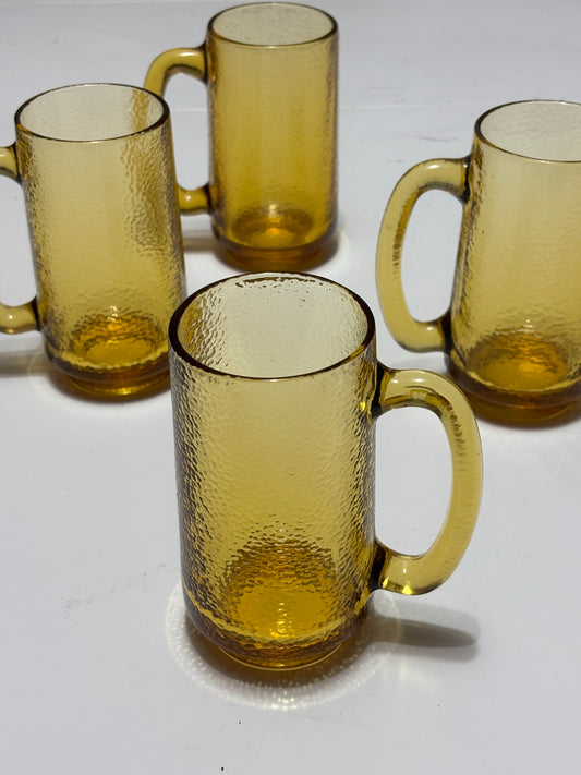 Amber Glass Beer Mug