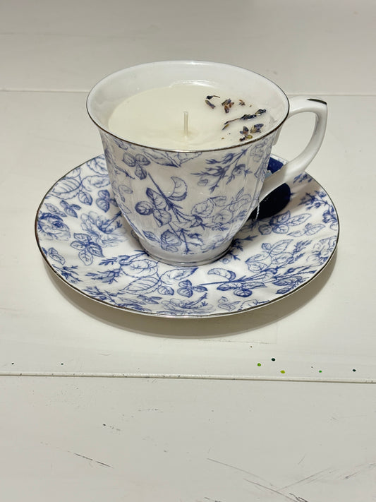 Teacup Candle with Plate