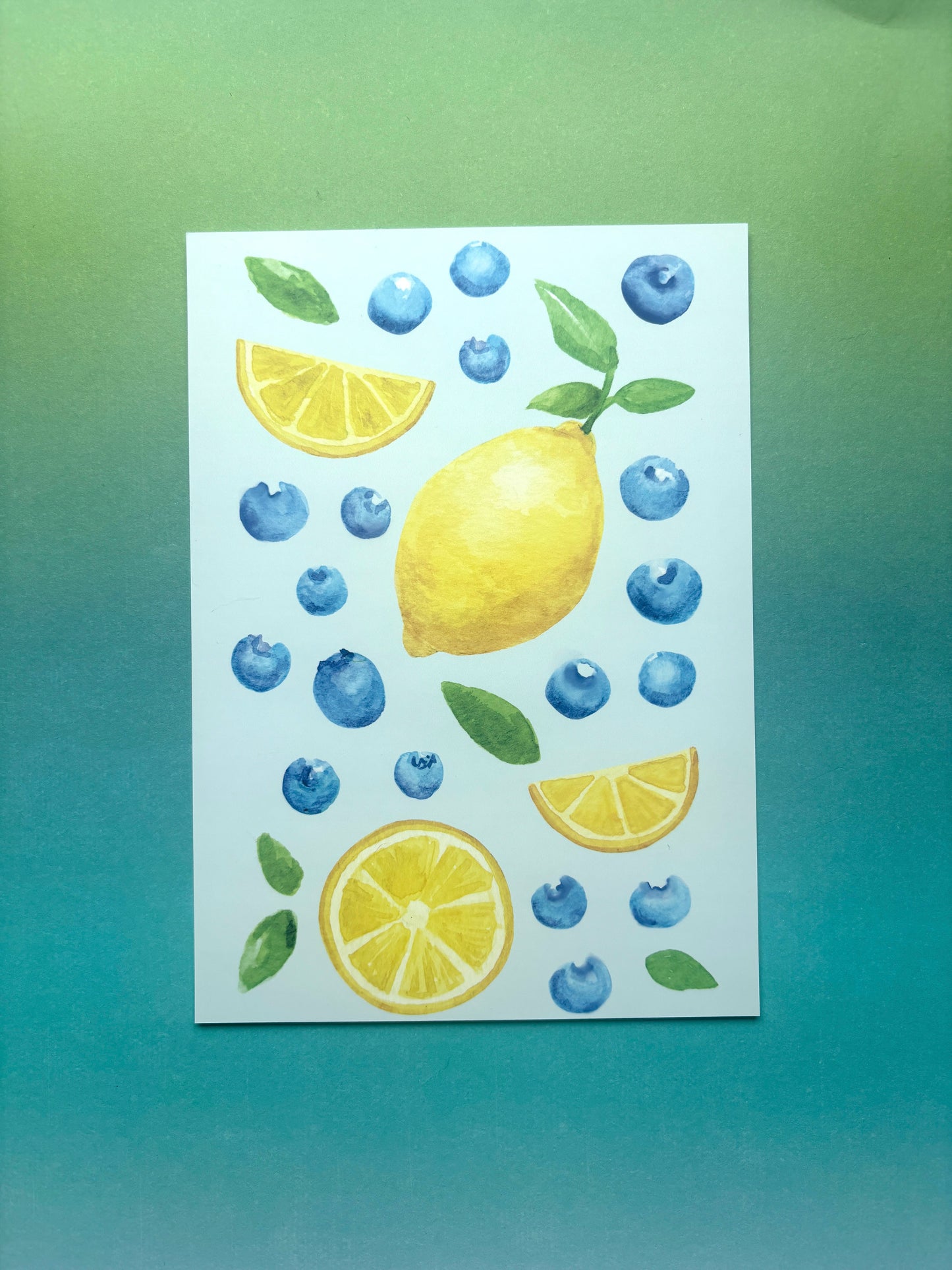Postcard Print - Lemon Blueberry