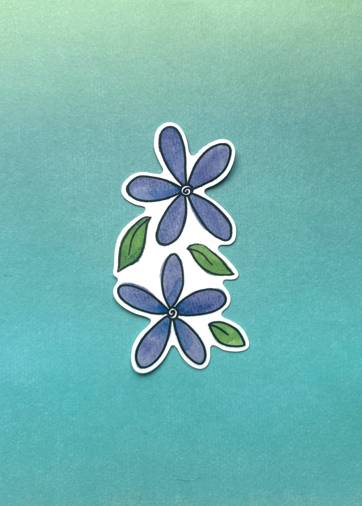 Sticker - Purple Flowers