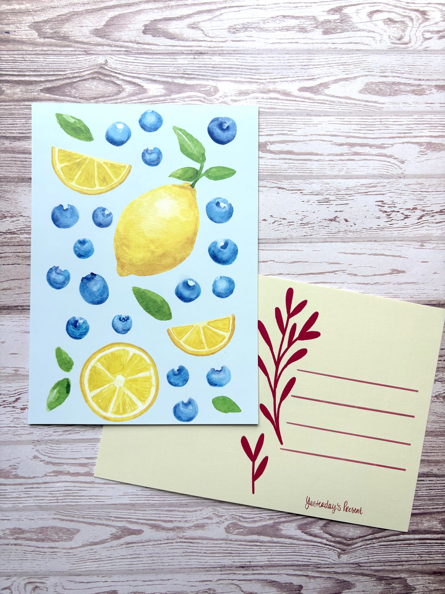 Postcard Print - Lemon Blueberry