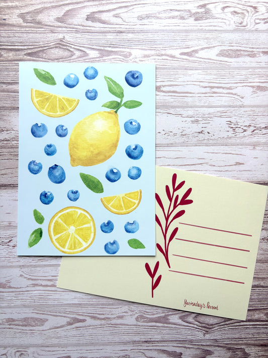 Postcard Print - Lemon Blueberry