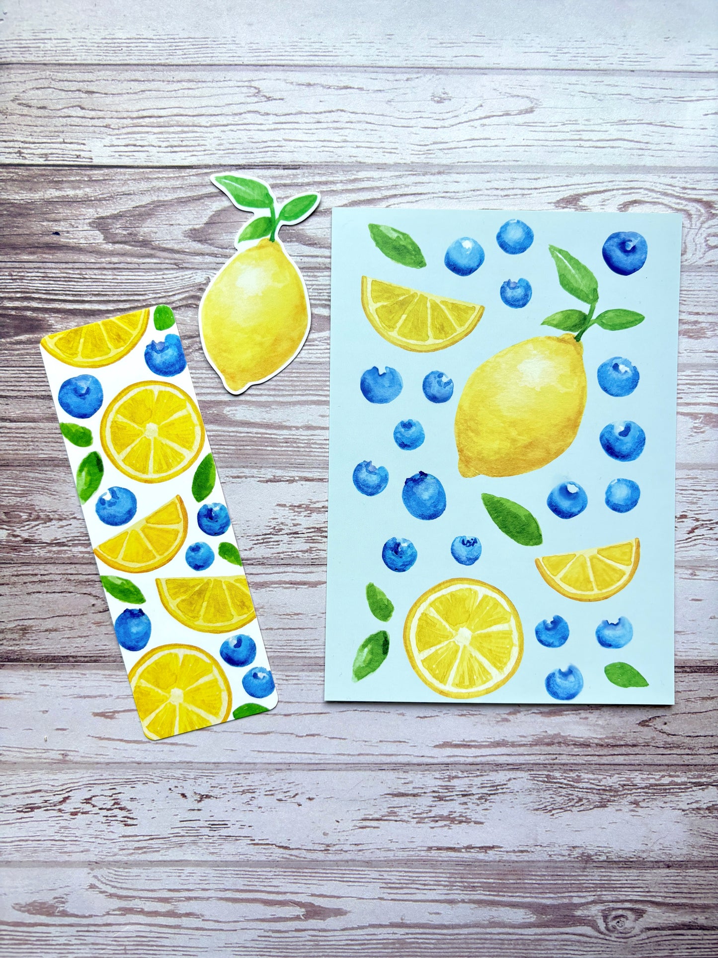 Bookmark - Lemon Blueberry