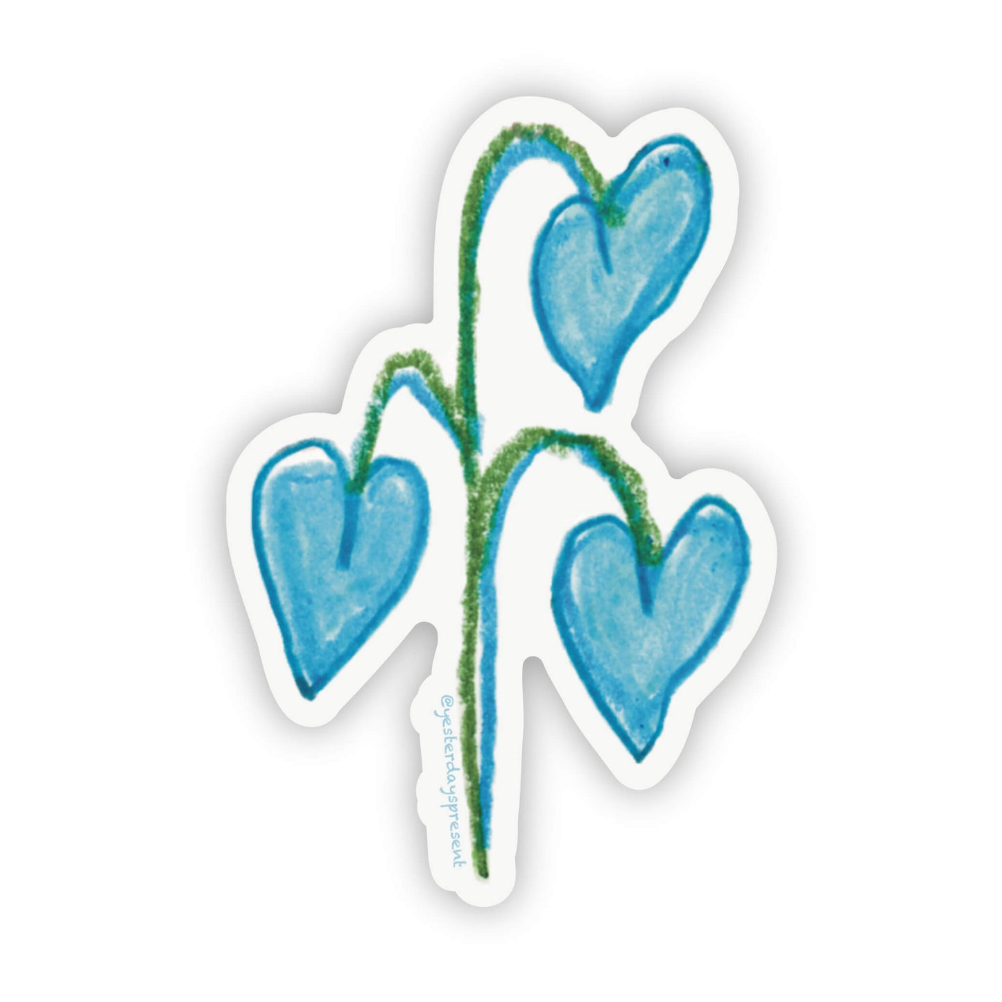 Sticker - Blue Heart Plant