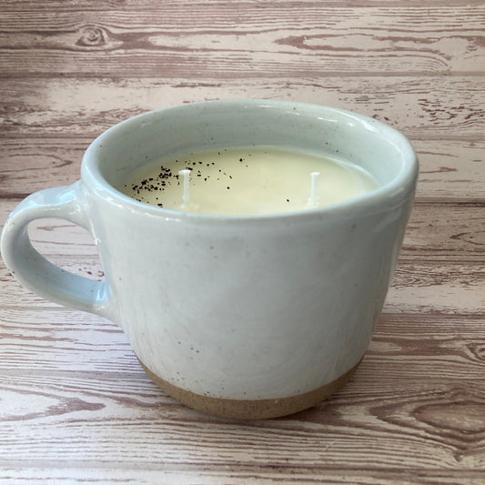Mug Candle- Fresh Coffee - White Ceramic Mug