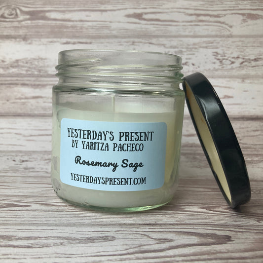 Glass Jar Candle - Rosemary Sage