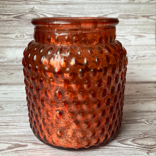 Metalic Orange Vase