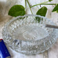 Ashtray- Crystal Glass Scalloped Flower