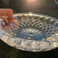Ashtray- 1950s Crystal Glass Mandala