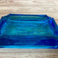 Ashtray- 1970s Blue Bicentennial Eagle