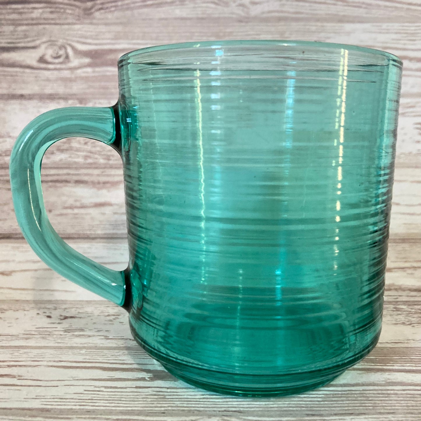 Drink Ware - Mug Pair Aqua Glass from France